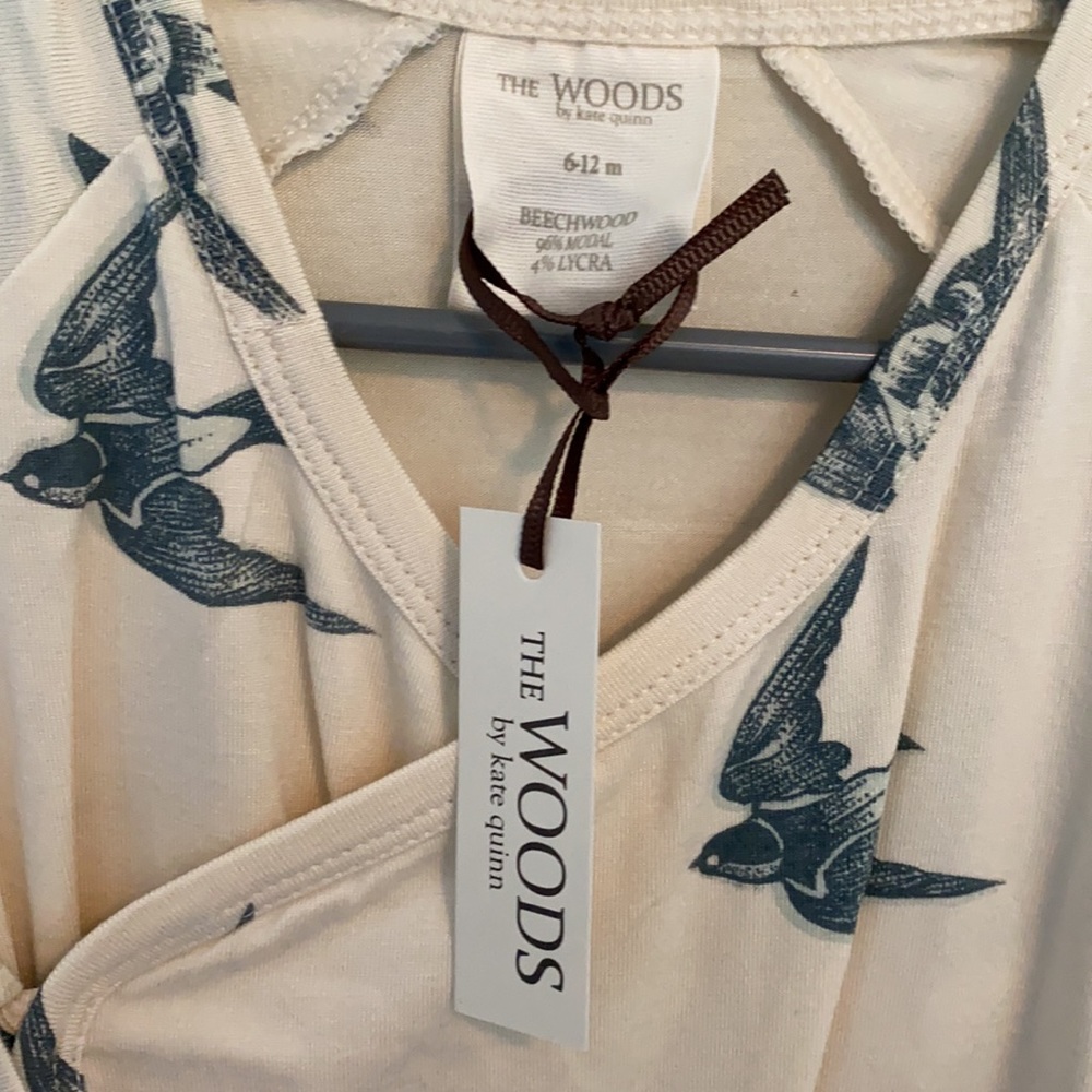 NWT Kate Quinn woods bird onesie. - Picture 3 of 3